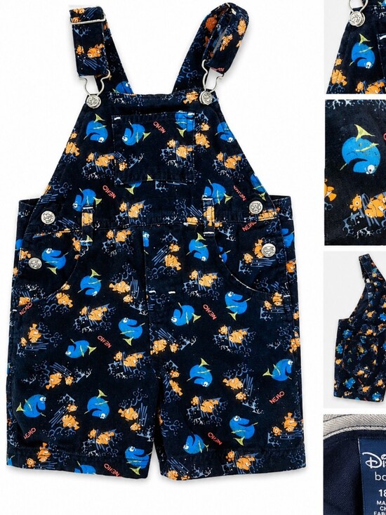 Disney Other - Disney Finding Nemo Overall Shorts Boys 3T